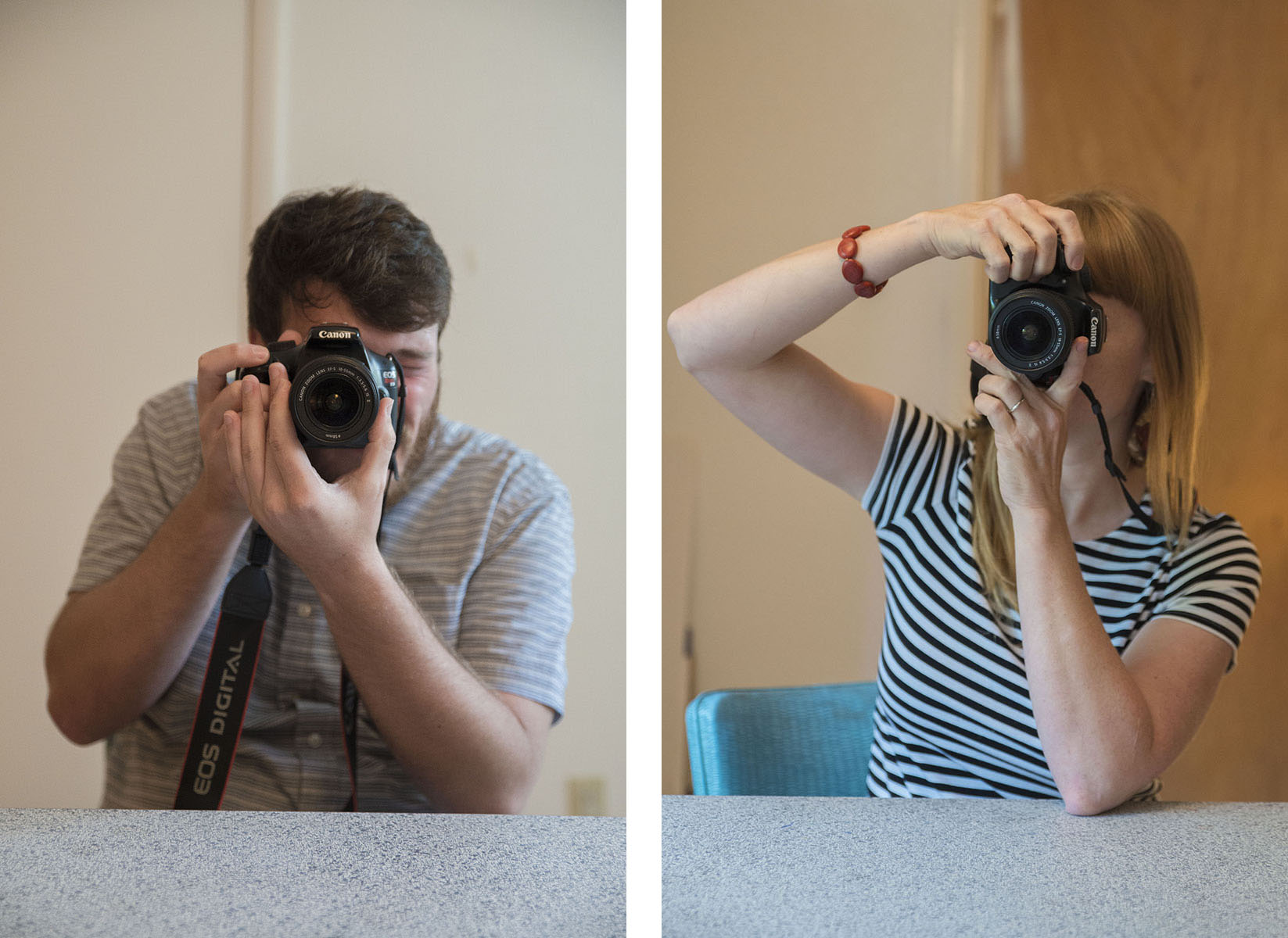 Dueling Photographers Diptych