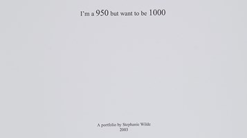 IM A 950 BUT I WANT TO BE 1000 BY STEPHANIE WILDE
