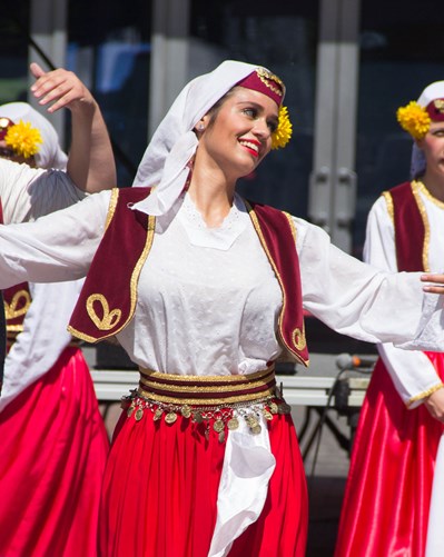 Photograph of Basque dancers