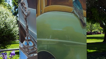 Car Hop, King of the Road, Woody Woodpecker and T Bird by Randy Van Dyck