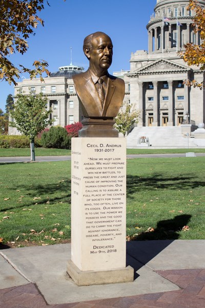 Cecil Andrus Park Monument by Benjamin Victor