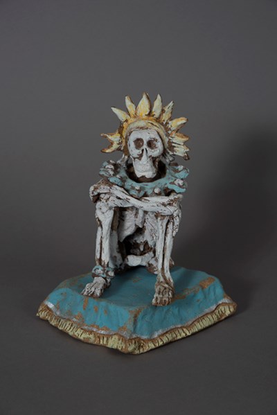 Mictlantecuhtli, dios de la Muerte (2019) by Luz Camarena
