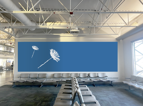 Rendering of wall space in Airport available for opportunity.